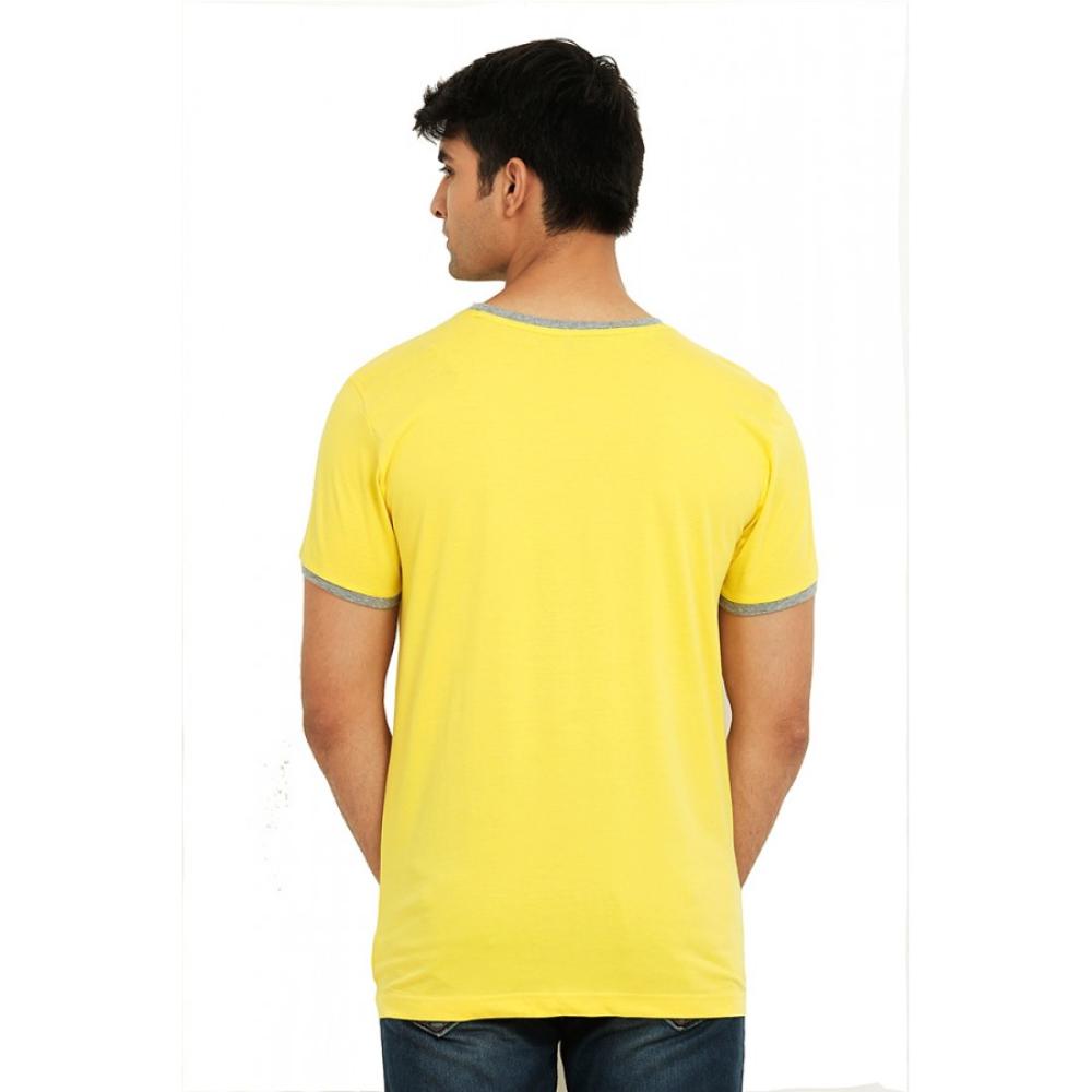 Rivet Pocket Round Neck Mens T-Shirt