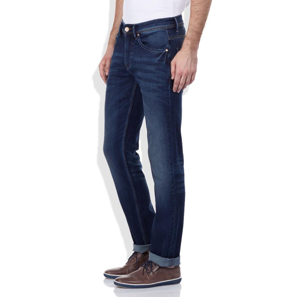 Spykar Blue Skinny Fit Cotton Jeans