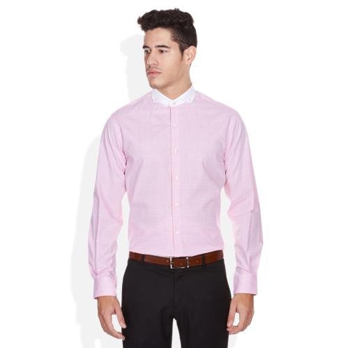 John Players Pink Slim Fit Shirt