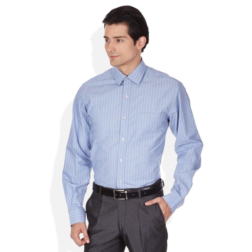 John Players Blue Slim Fit Shirt