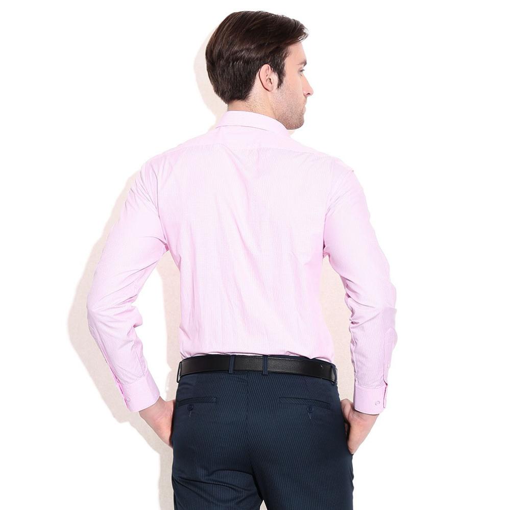 John Players Pink Regular Fit Shirt