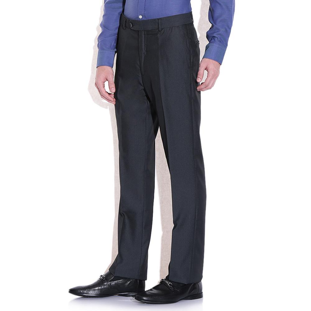 Arrow New York Navy Tapered Fit Formal Trousers