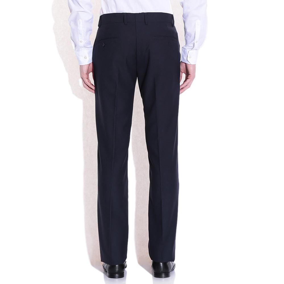 Arrow Navy Slim Fit Formal Trousers
