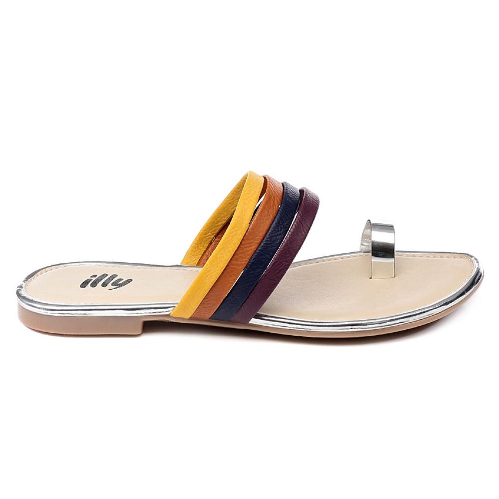 Illy Silver Flat Slip On