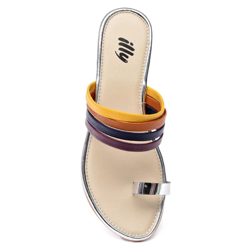 Illy Silver Flat Slip On