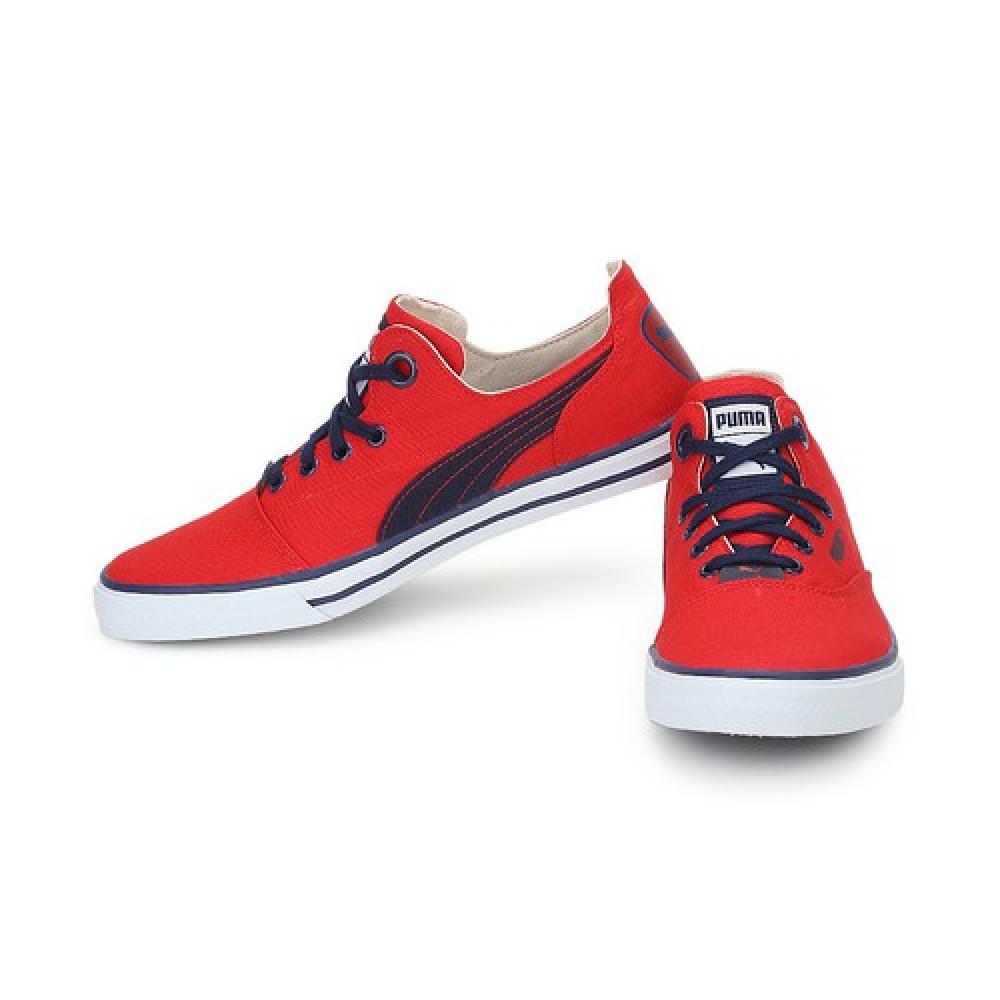 Puma Red Canvas Shoes