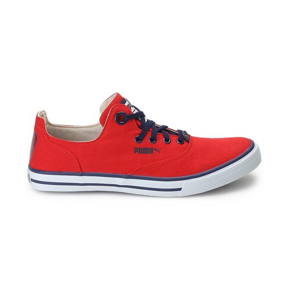 Puma Red Canvas Shoes