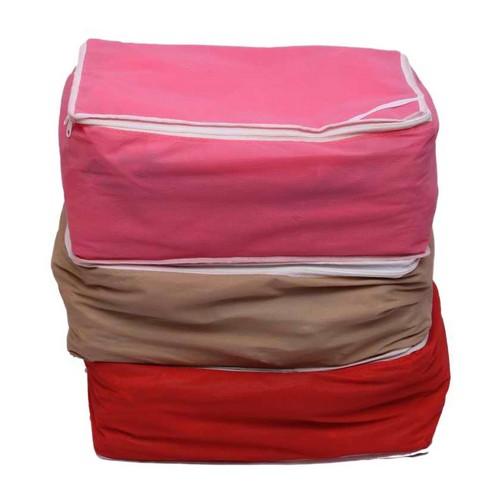 Kuber Industries Multicolor Saree Cover - Set Of 3