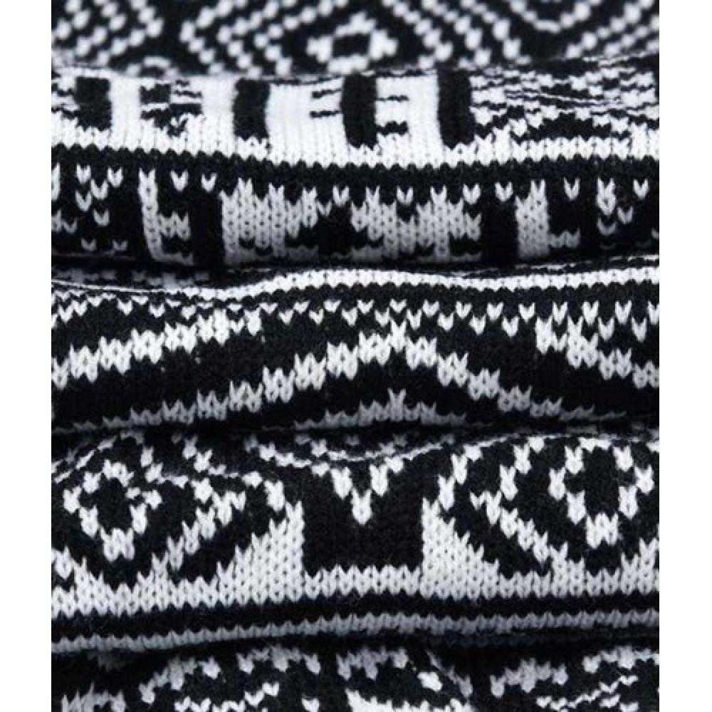 Both11 Black And White Woollen Women Muffler