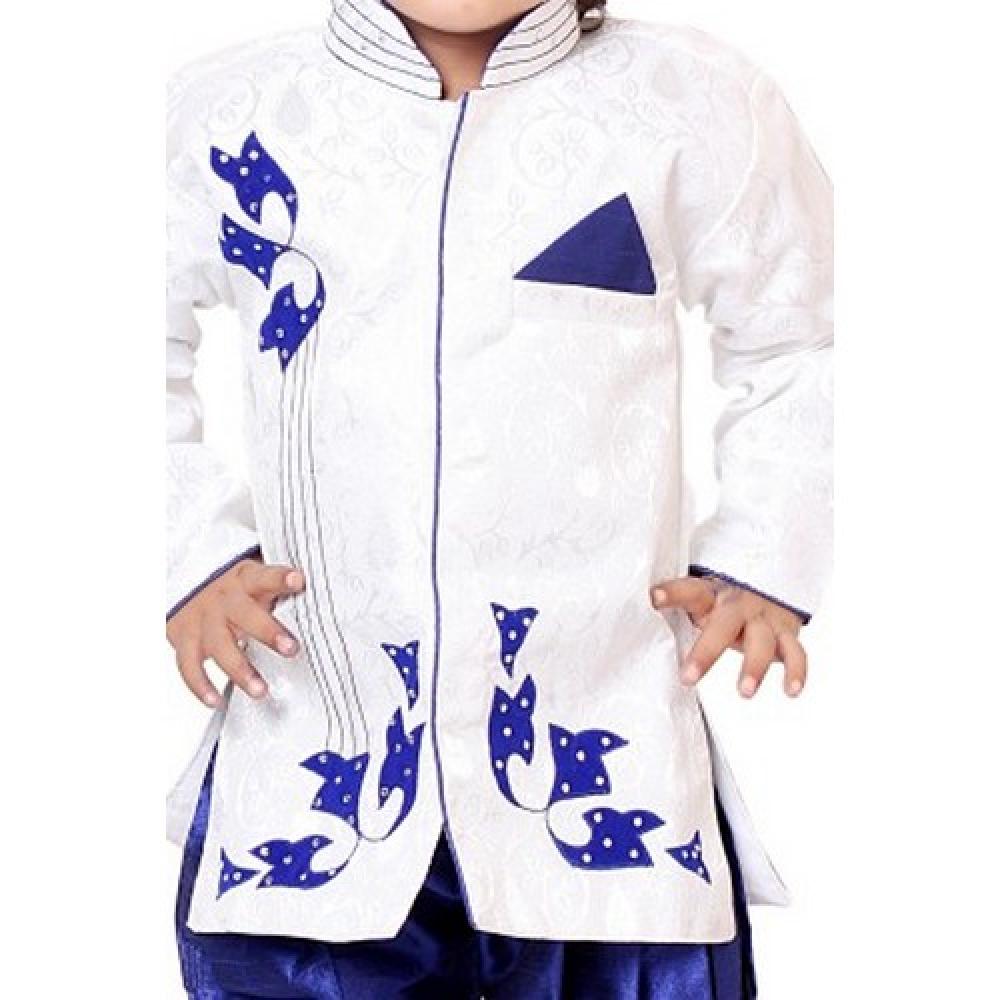 Tiny Toon Baby Boys Sherwani and Churidar Set