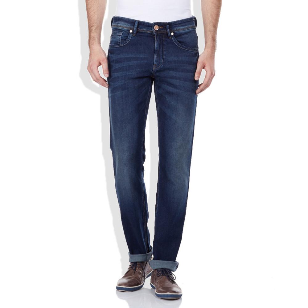 Spykar Blue Skinny Fit Cotton Jeans