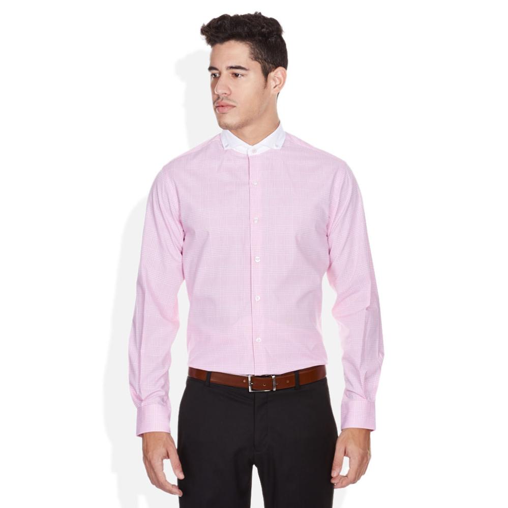 John Players Pink Slim Fit Shirt