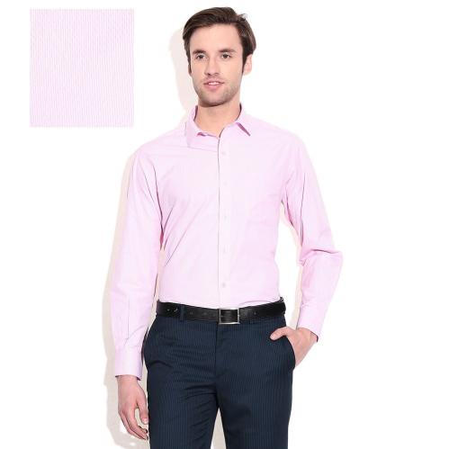 John Players Pink Regular Fit Shirt image