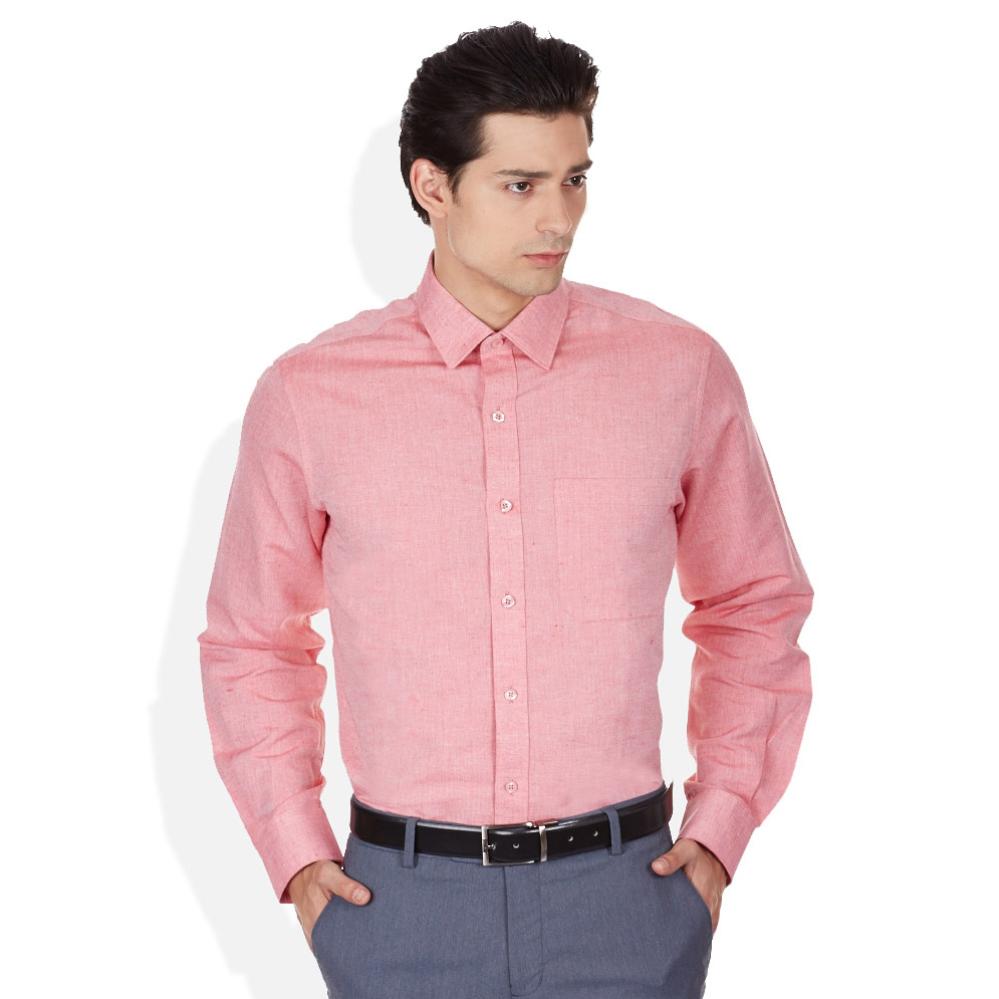 John Players Pink Slim Fit Formal Shirt