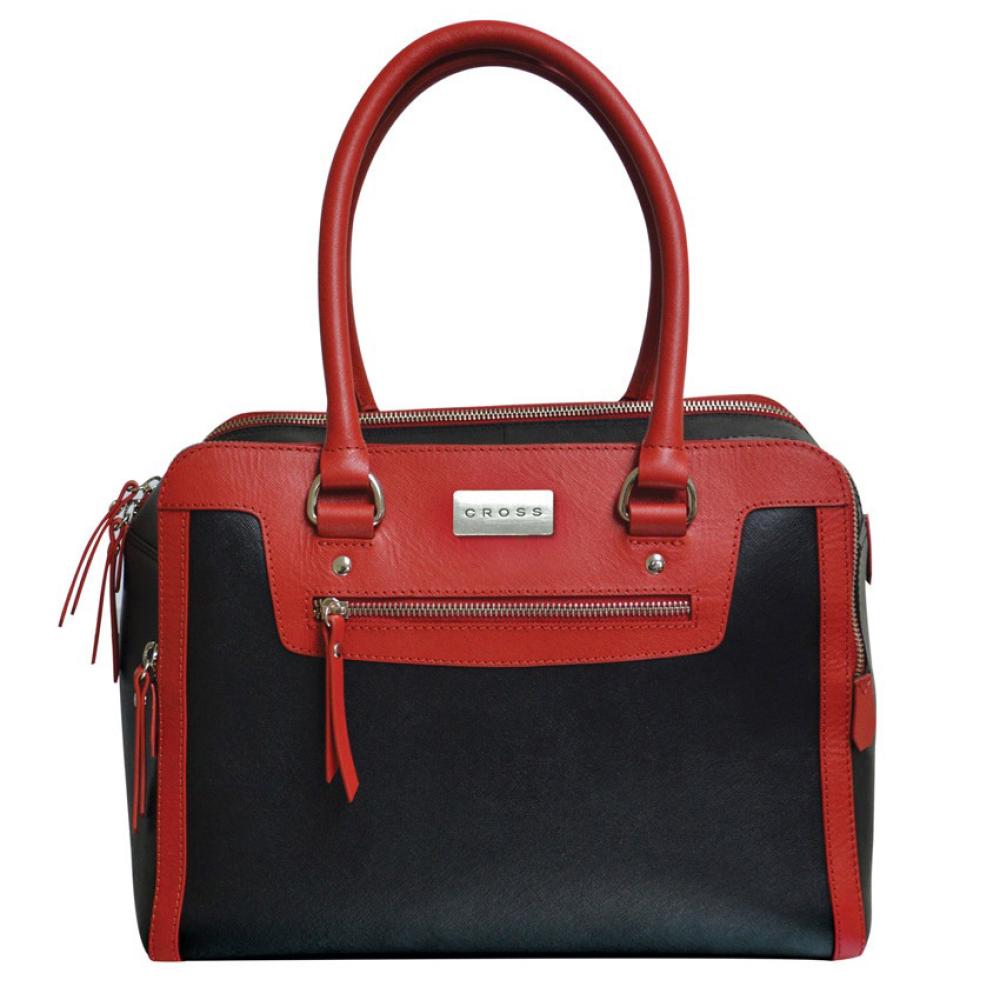 Cross Womens Galicia Evening Triple Zip Shoulder Bag