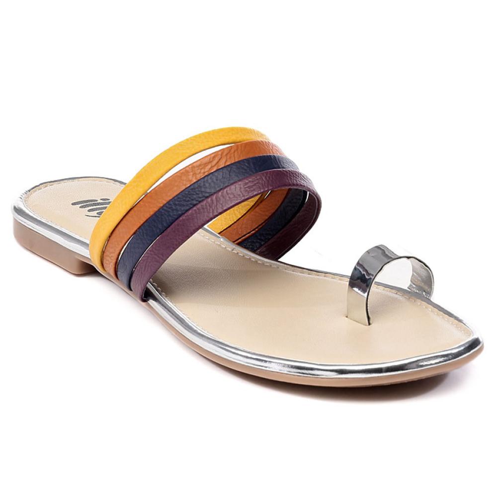 Illy Silver Flat Slip On