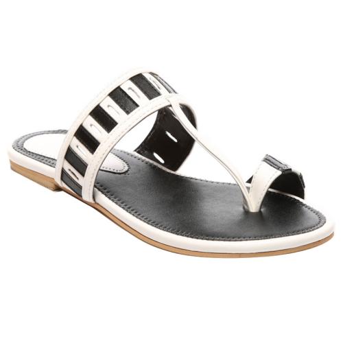 Nell Trendy White Flats image