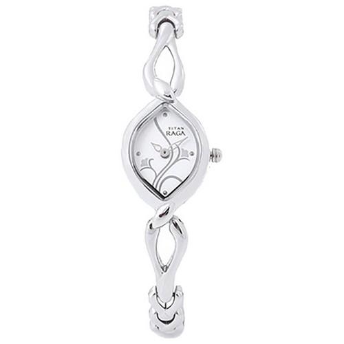 Titan 2455SM01 White Analog Watch image