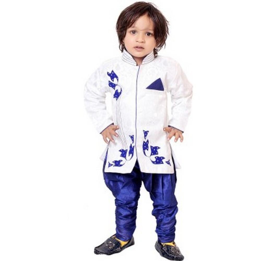 Tiny Toon Baby Boys Sherwani and Churidar Set