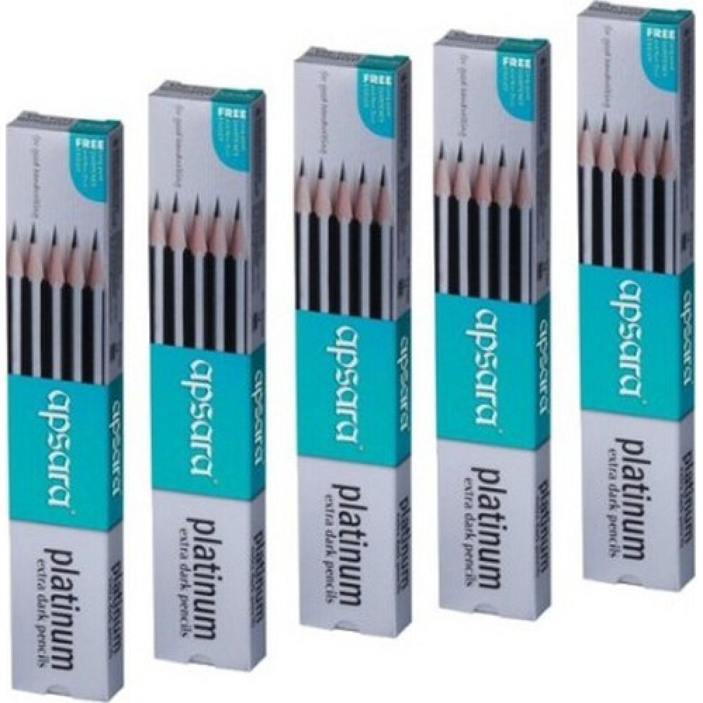 Apsara Platinum Hexagonal Shaped Pencils